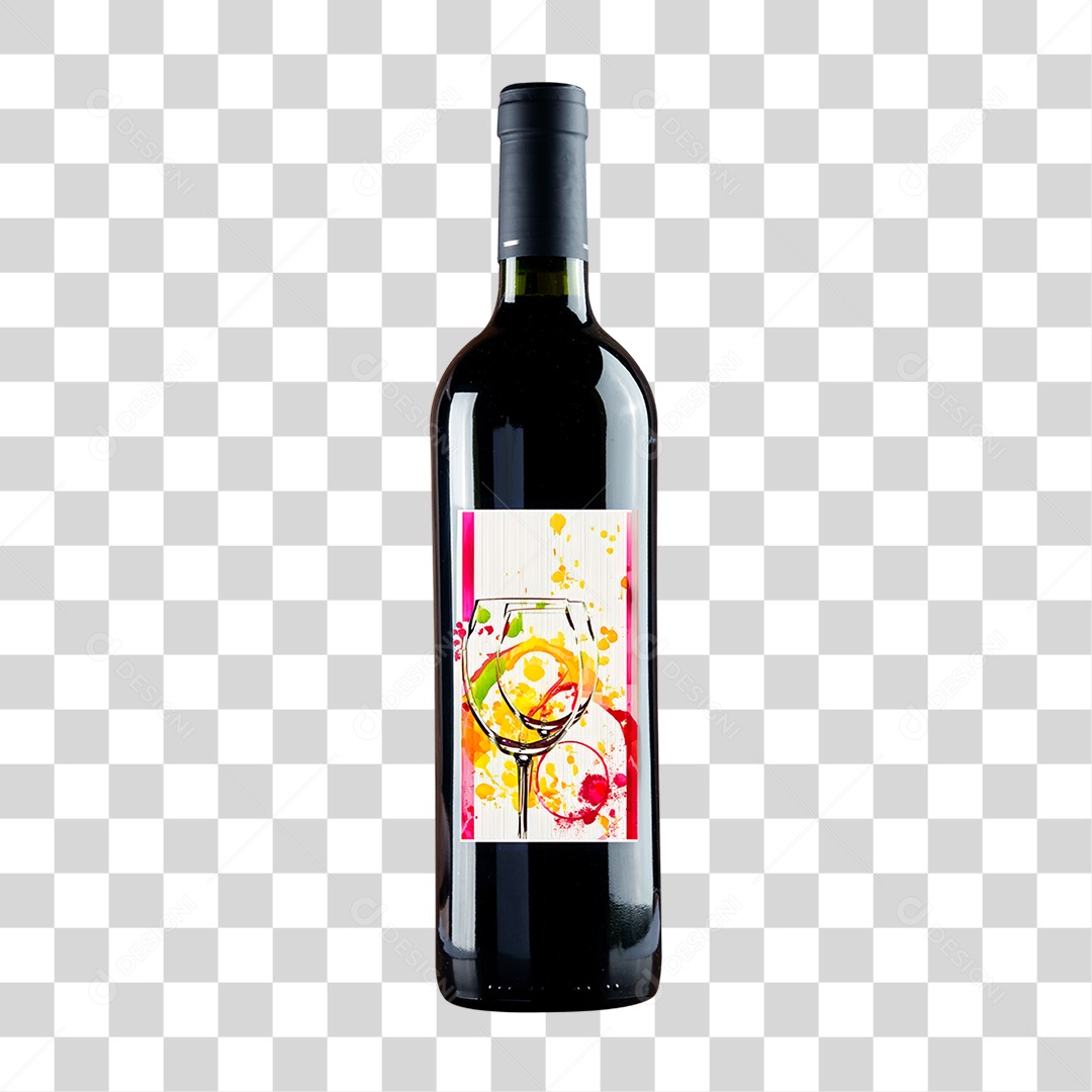 Garrafa de Vinho PNG Transparente