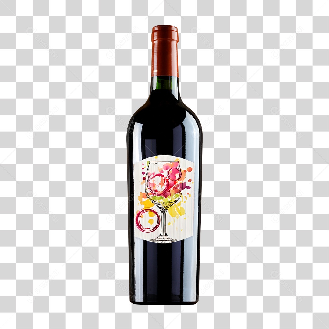 Garrafa de Vinho PNG Transparente