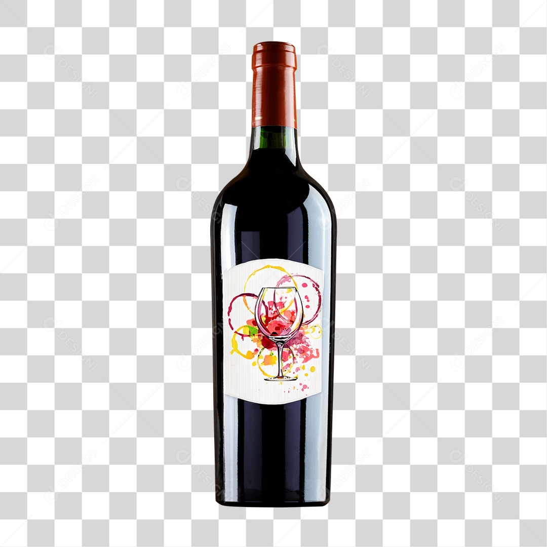 Garrafa de Vinho PNG Transparente