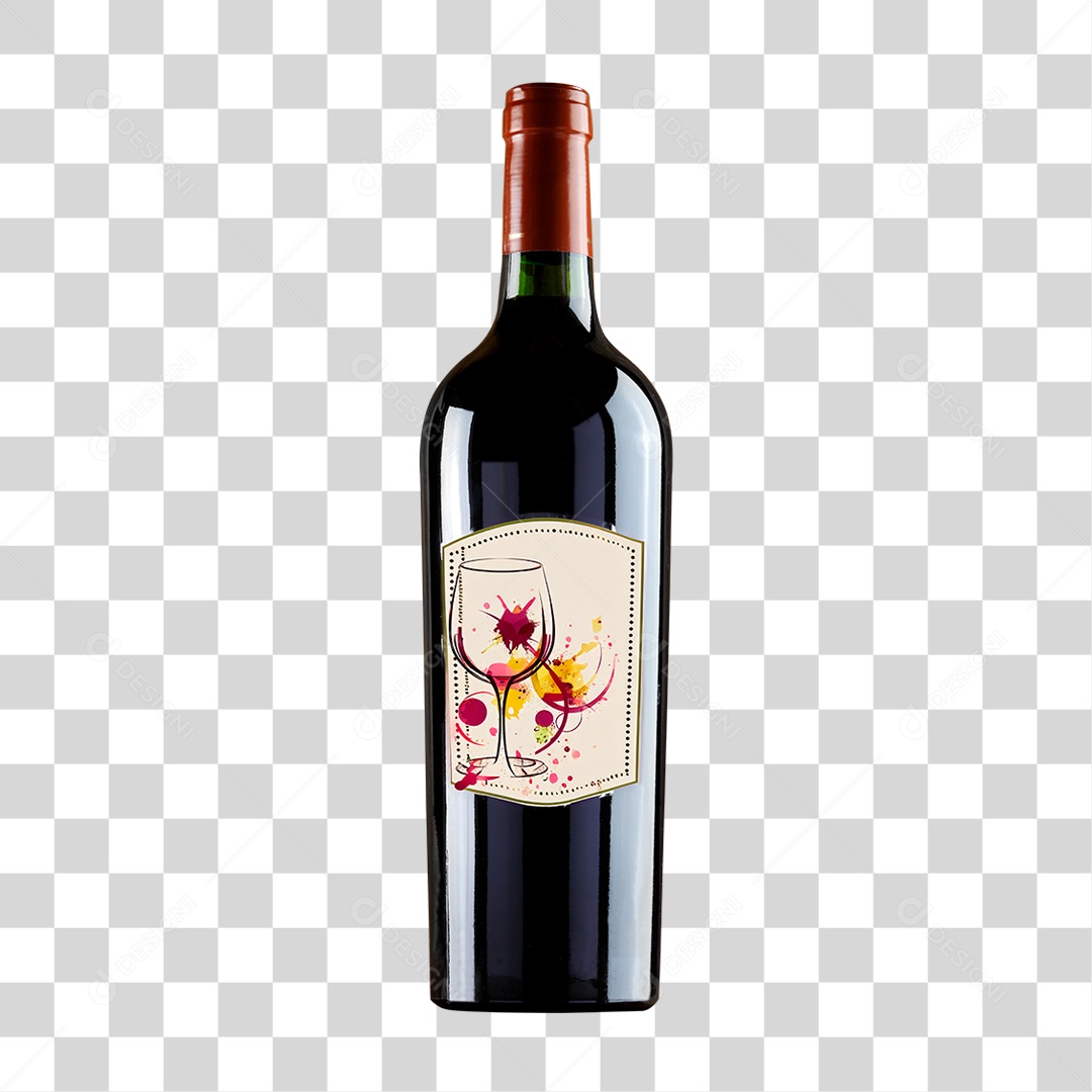 Garrafa de Vinho PNG Transparente