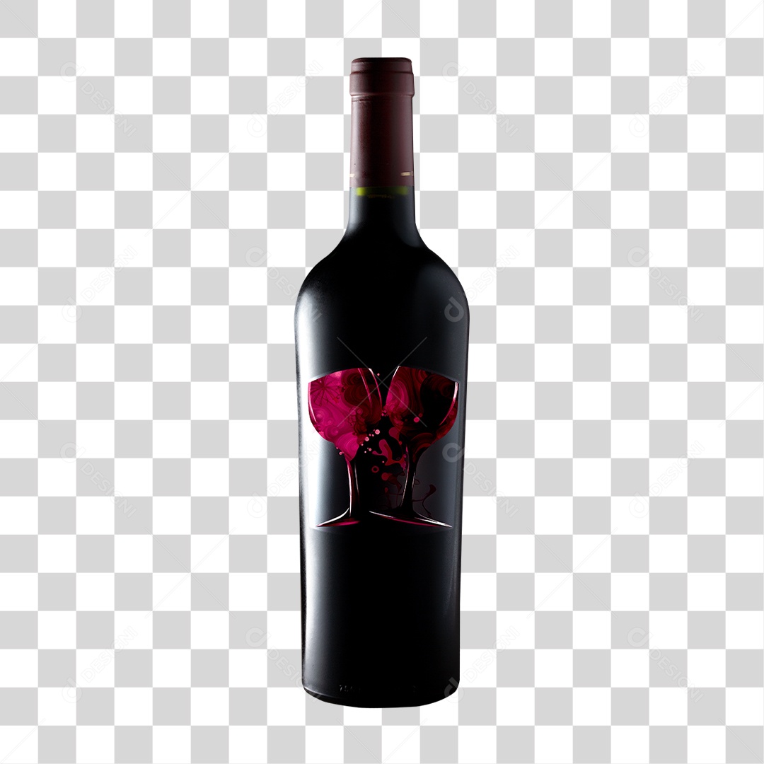 Garrafa de Vinho PNG Transparente