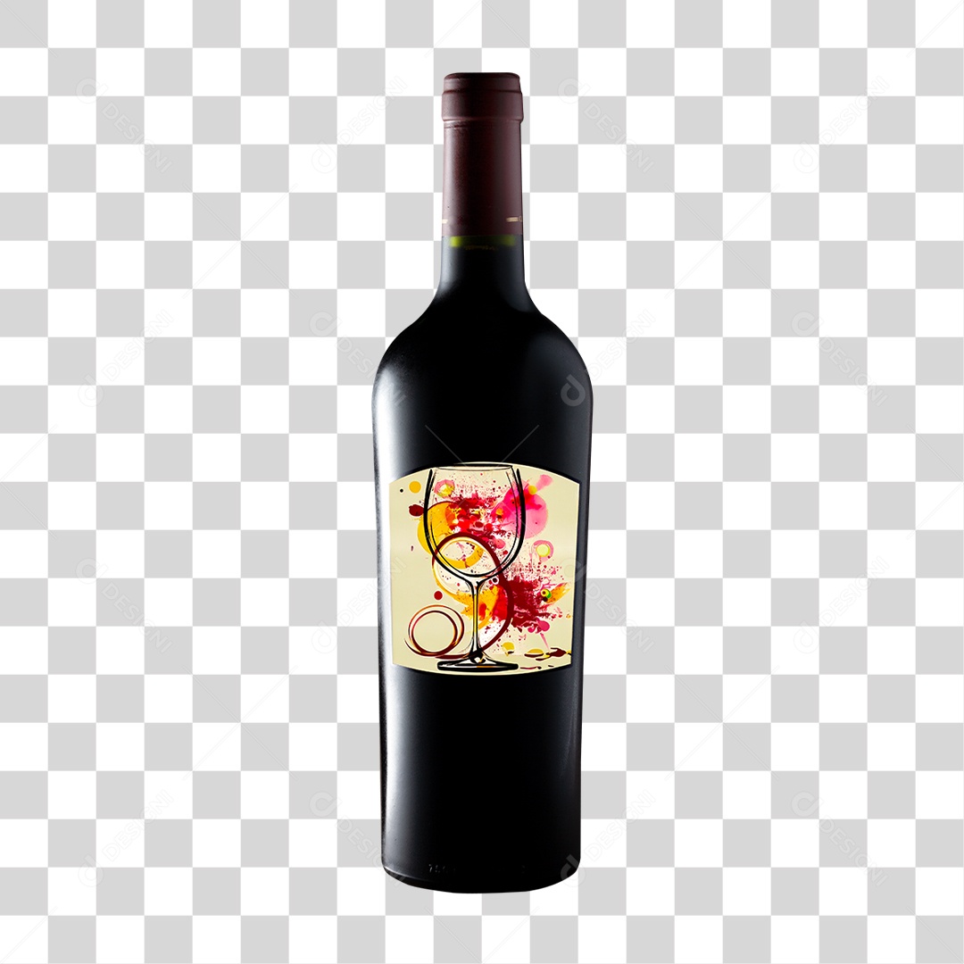 Garrafa de Vinho PNG Transparente