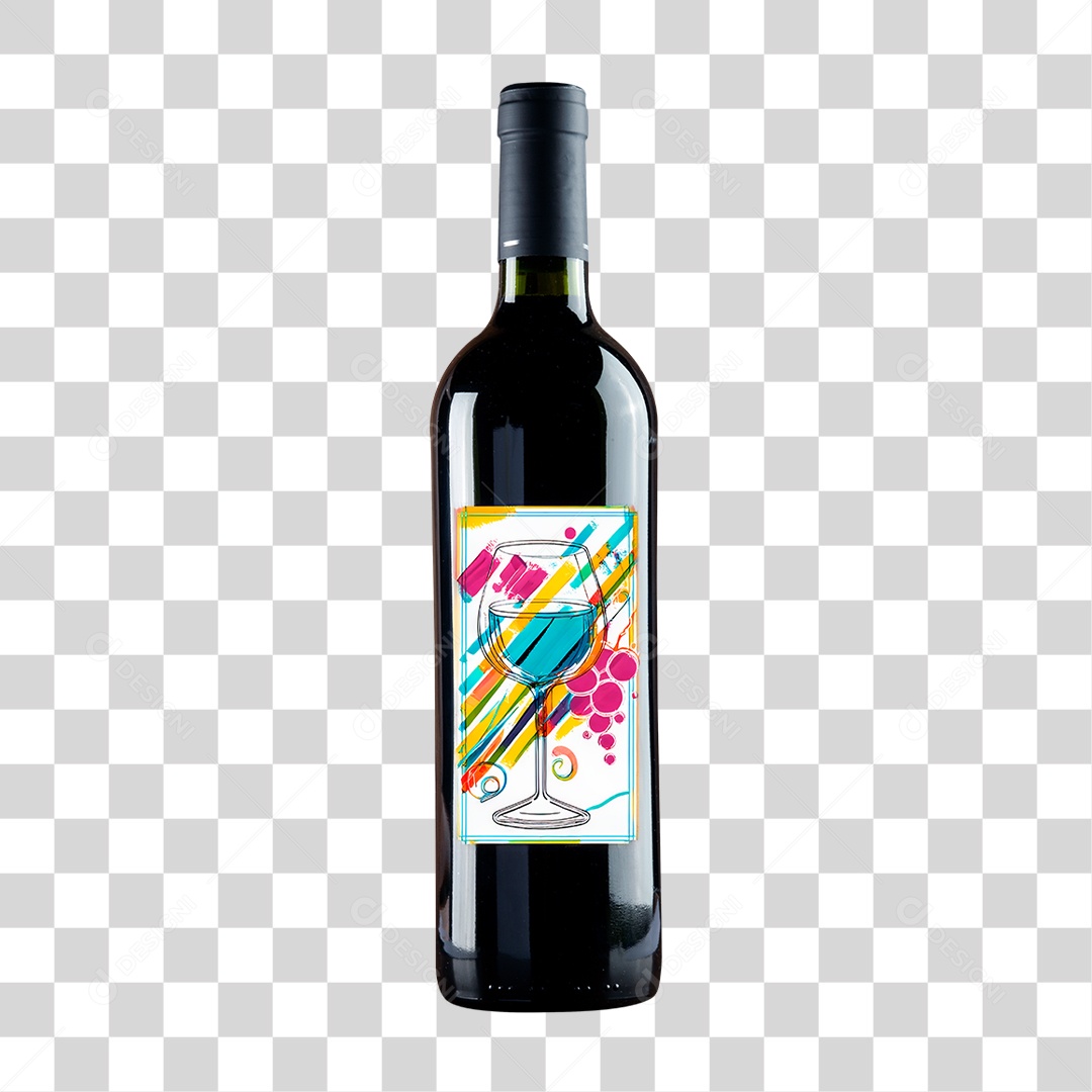 Garrafa de Vinho PNG Transparente