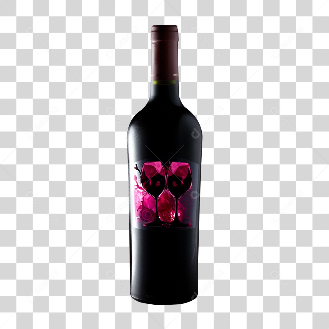 Garrafa de Vinho PNG Transparente