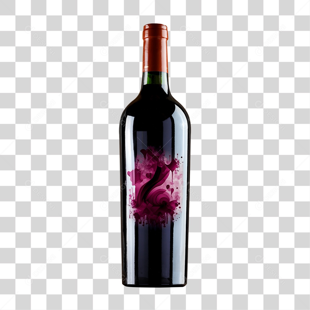 Garrafa de Vinho PNG Transparente