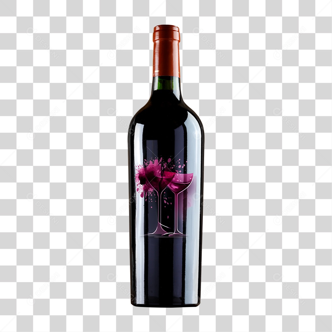 Garrafa de Vinho PNG Transparente
