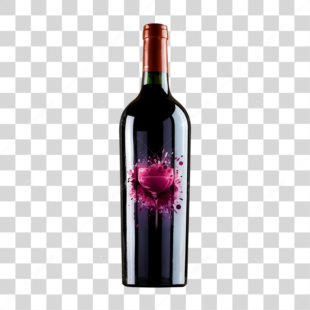 Garrafa de Vinho PNG Transparente