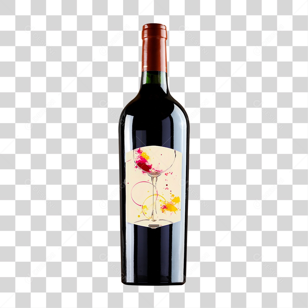 Garrafa de Vinho PNG Transparente