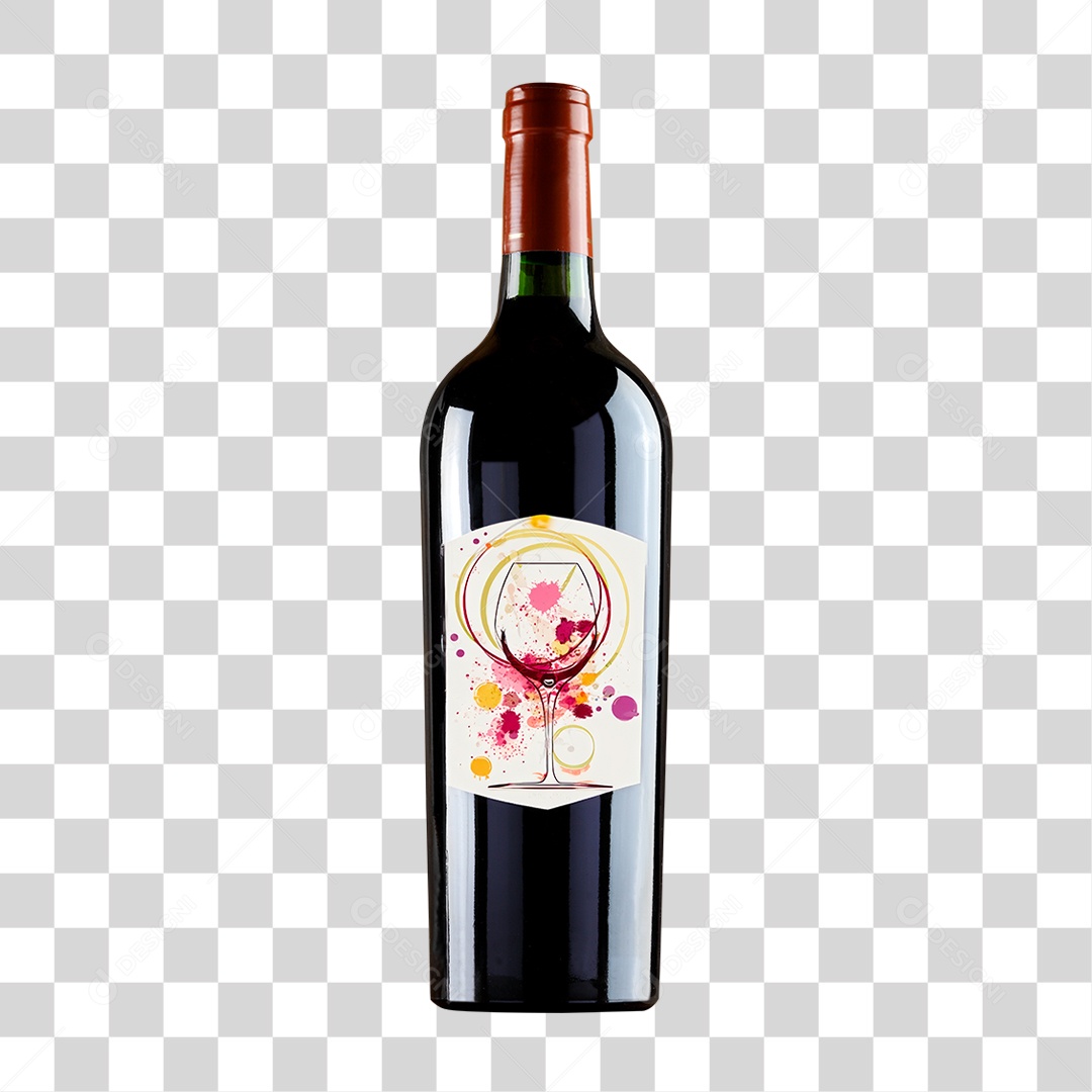 Garrafa de Vinho PNG Transparente