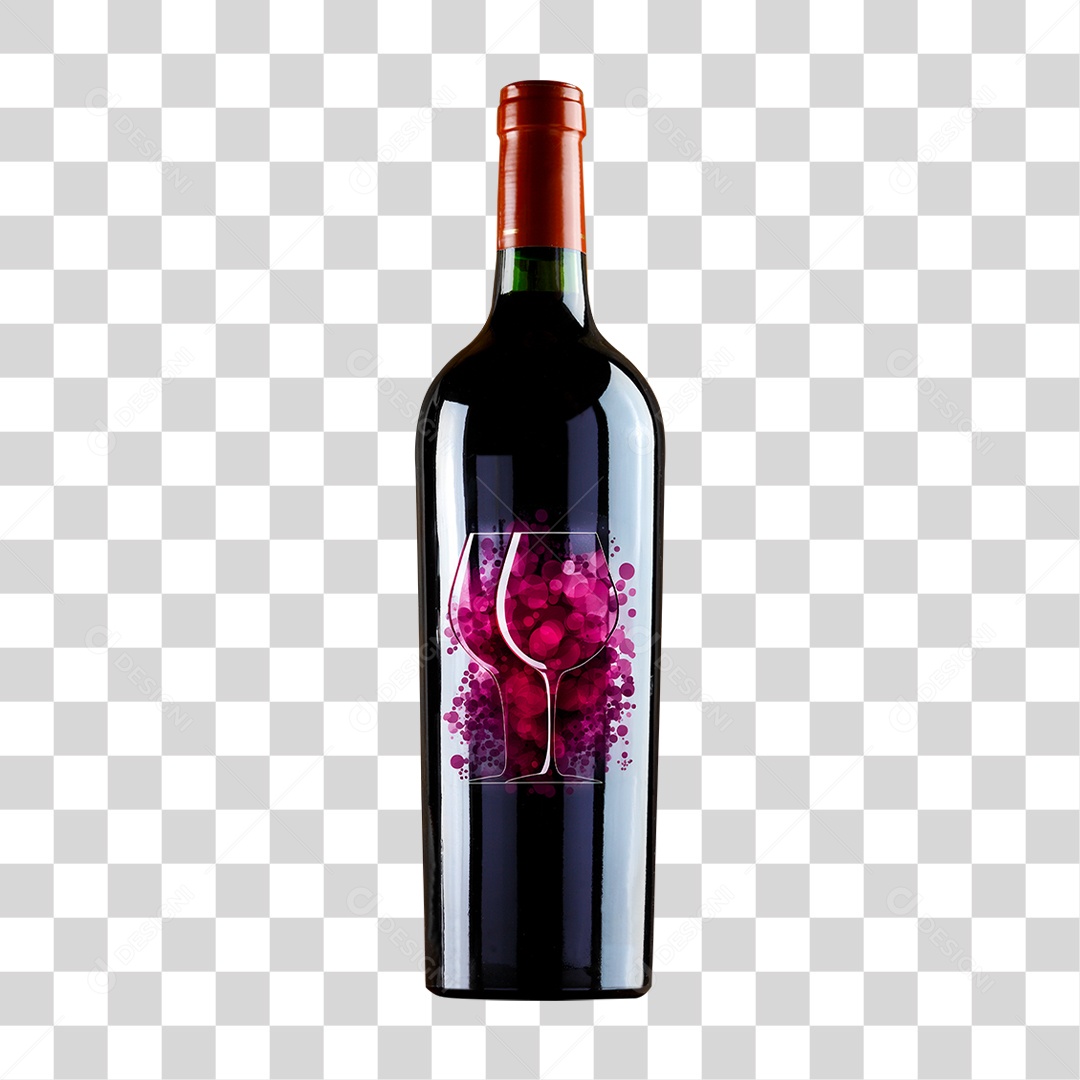 Garrafa de Vinho PNG Transparente