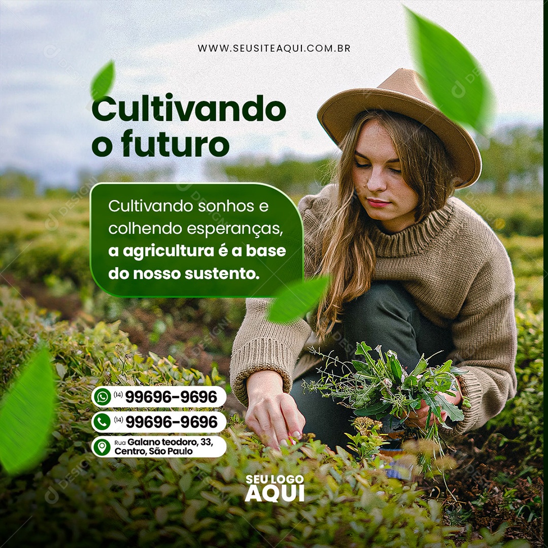 Agronegócio Agropecuária Social Media PSD Editável