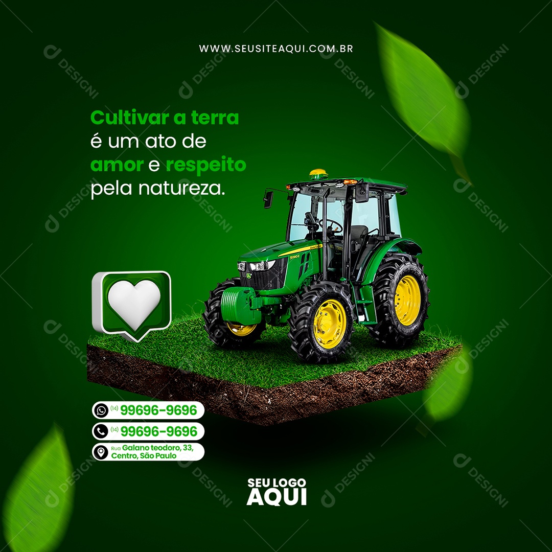 Agronegócio Agropecuária Social Media PSD Editável