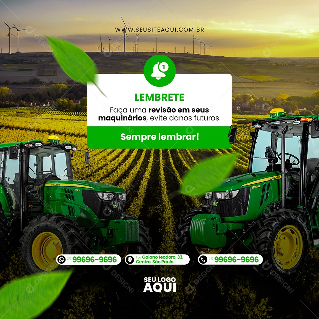 Agronegócio Agropecuária Social Media PSD Editável