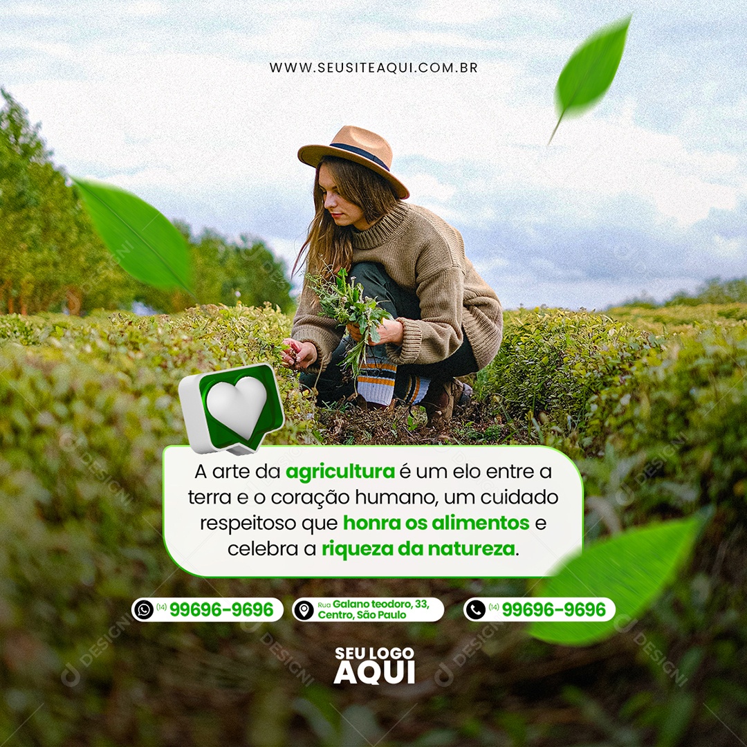Agronegócio Agropecuária Social Media PSD Editável