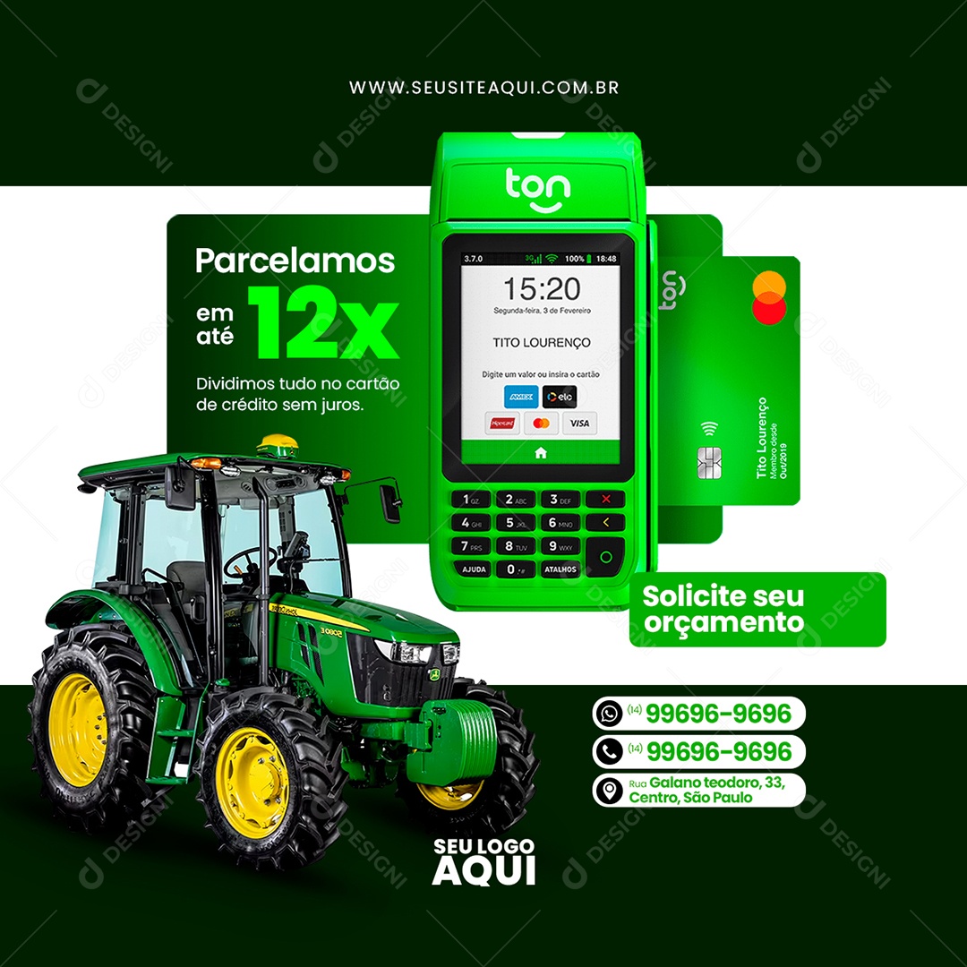 Agronegócio Agropecuária Social Media PSD Editável