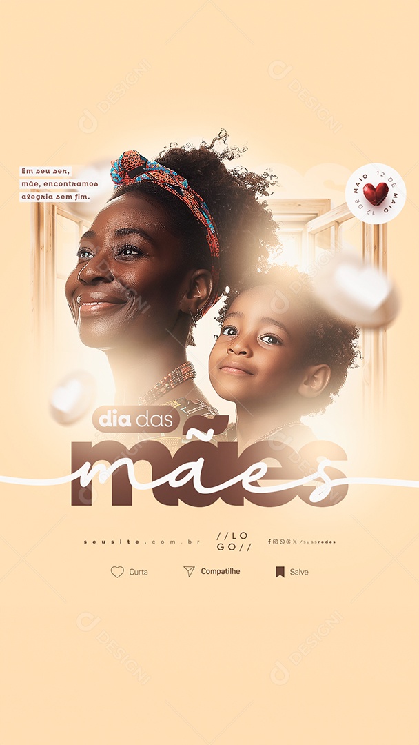 Story Dia Das Mães 12 de Maio Em Seu Ser Social Media PSD Editável
