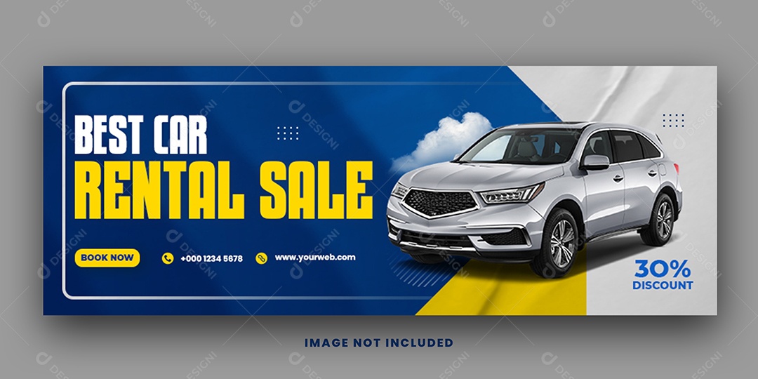 Locadora Carro Para Alugar Social Media PSD Editável