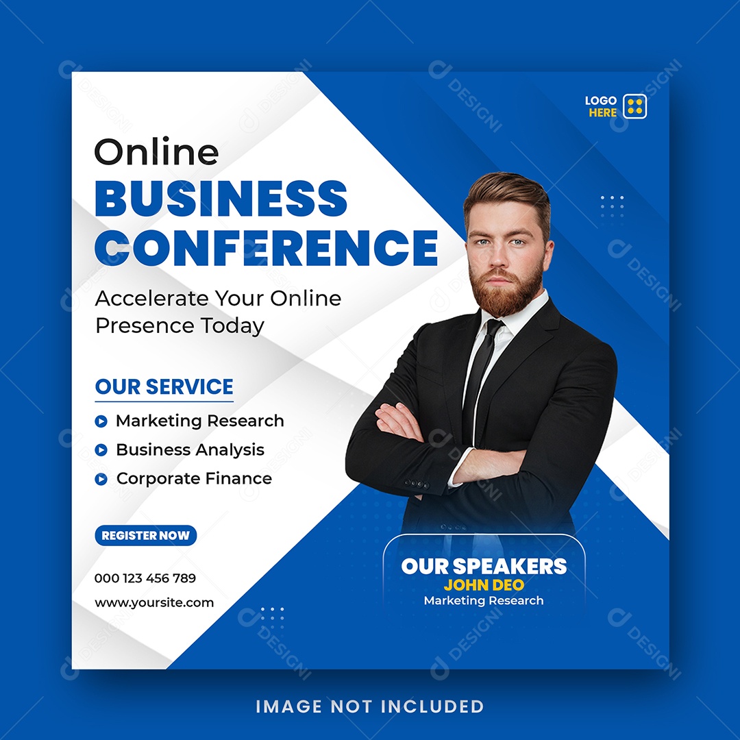 Agência de Negócios conferência Social Media PSD Editável