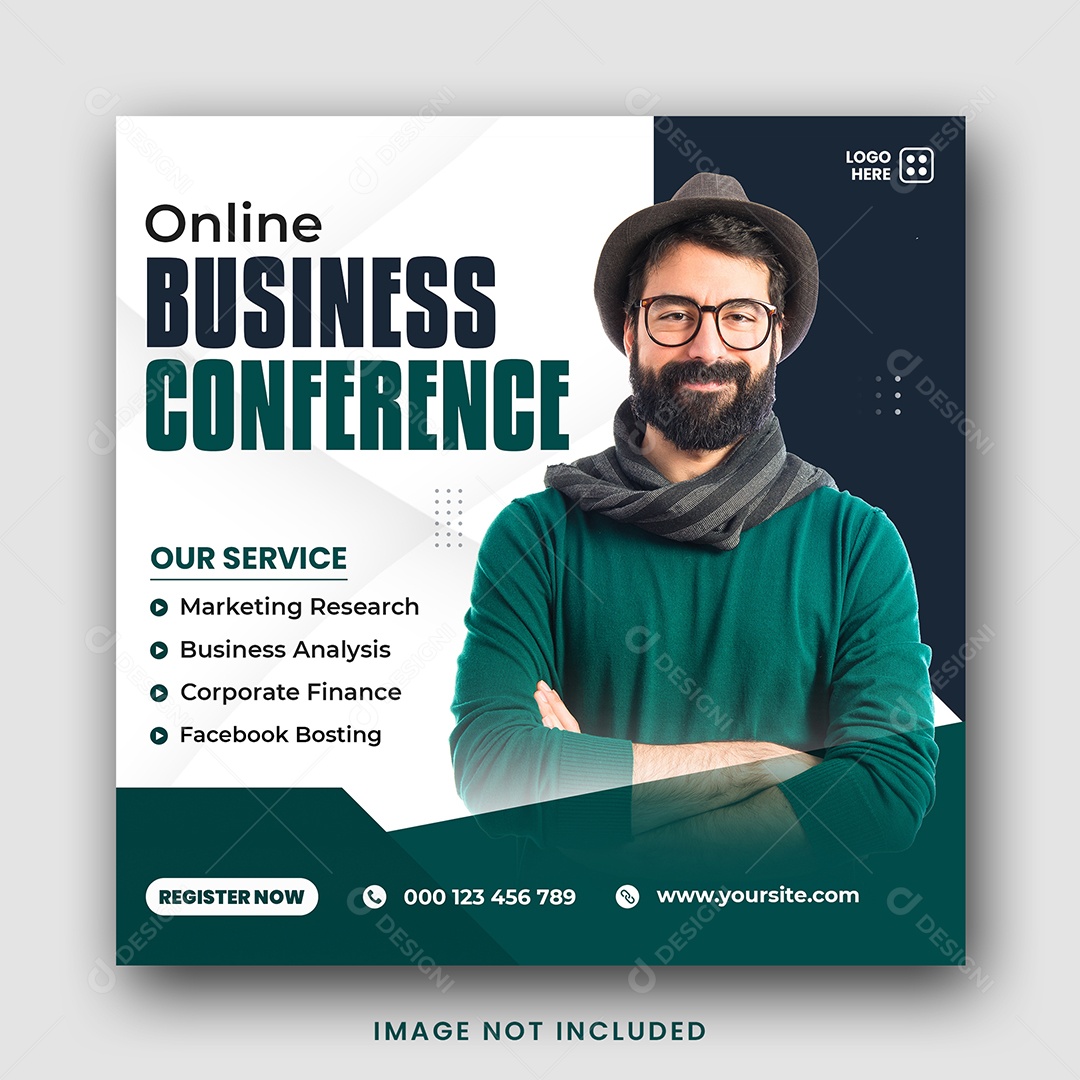 Agência de Negócios conferência Social Media PSD Editável