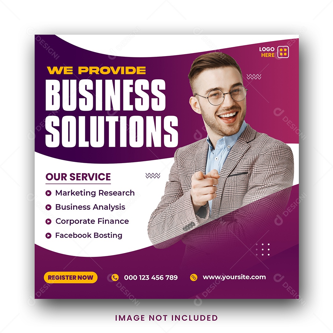 Agência de Negócios Social Media PSD Editável