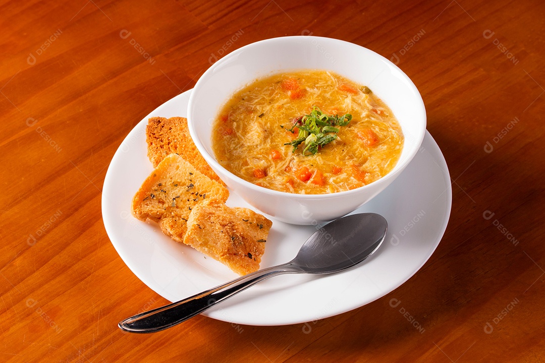 Deliciosa canja de frango