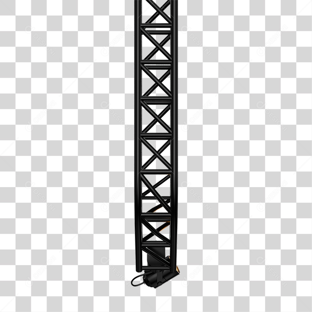 Elemento 3D Estrutura de Metal Para Eventos PNG Transparente