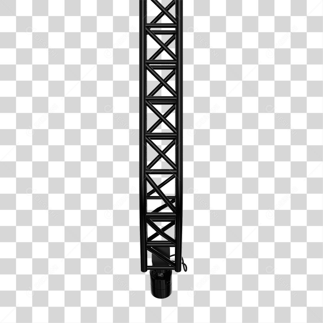 Elemento 3D Estrutura de Metal Para Eventos PNG Transparente