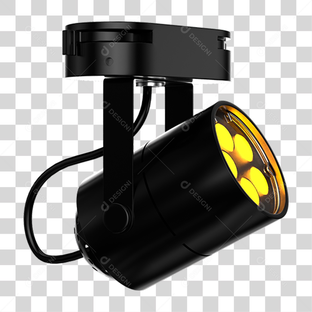 Elemento 3D Holofotes Luzes PNG Transparente