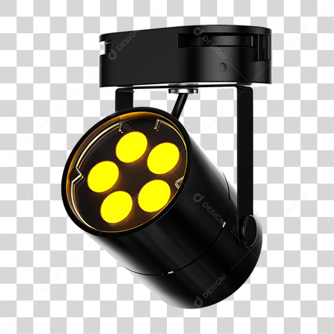 Elemento 3D Holofotes Luzes PNG Transparente