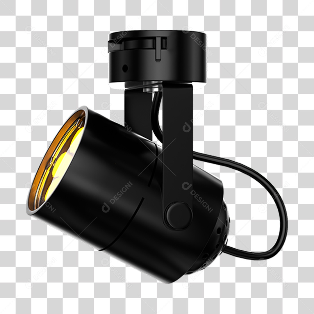 Elemento 3D Holofotes Luzes PNG Transparente