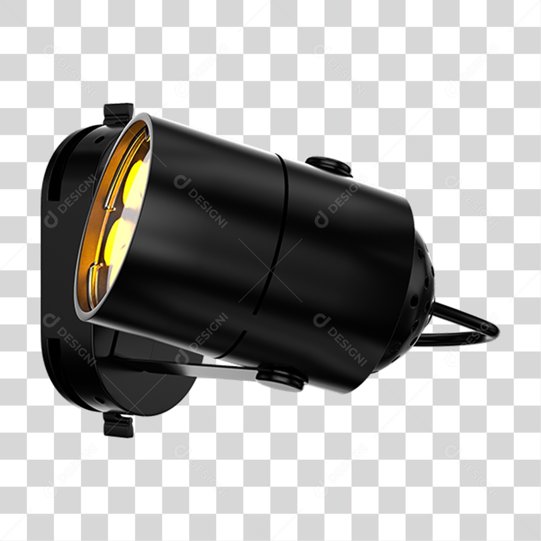 Elemento 3D Holofotes Luzes PNG Transparente