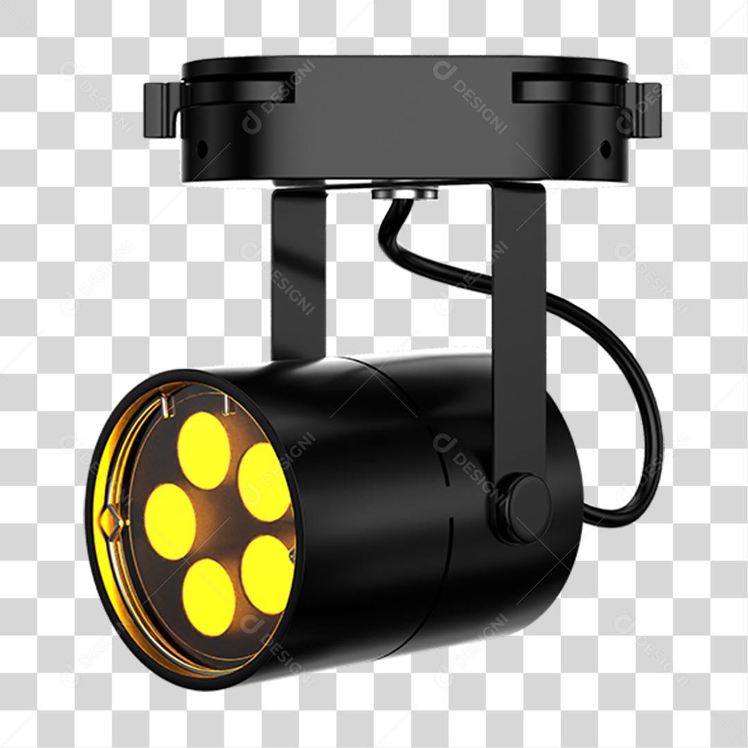 Elemento 3D Holofotes Luzes PNG Transparente
