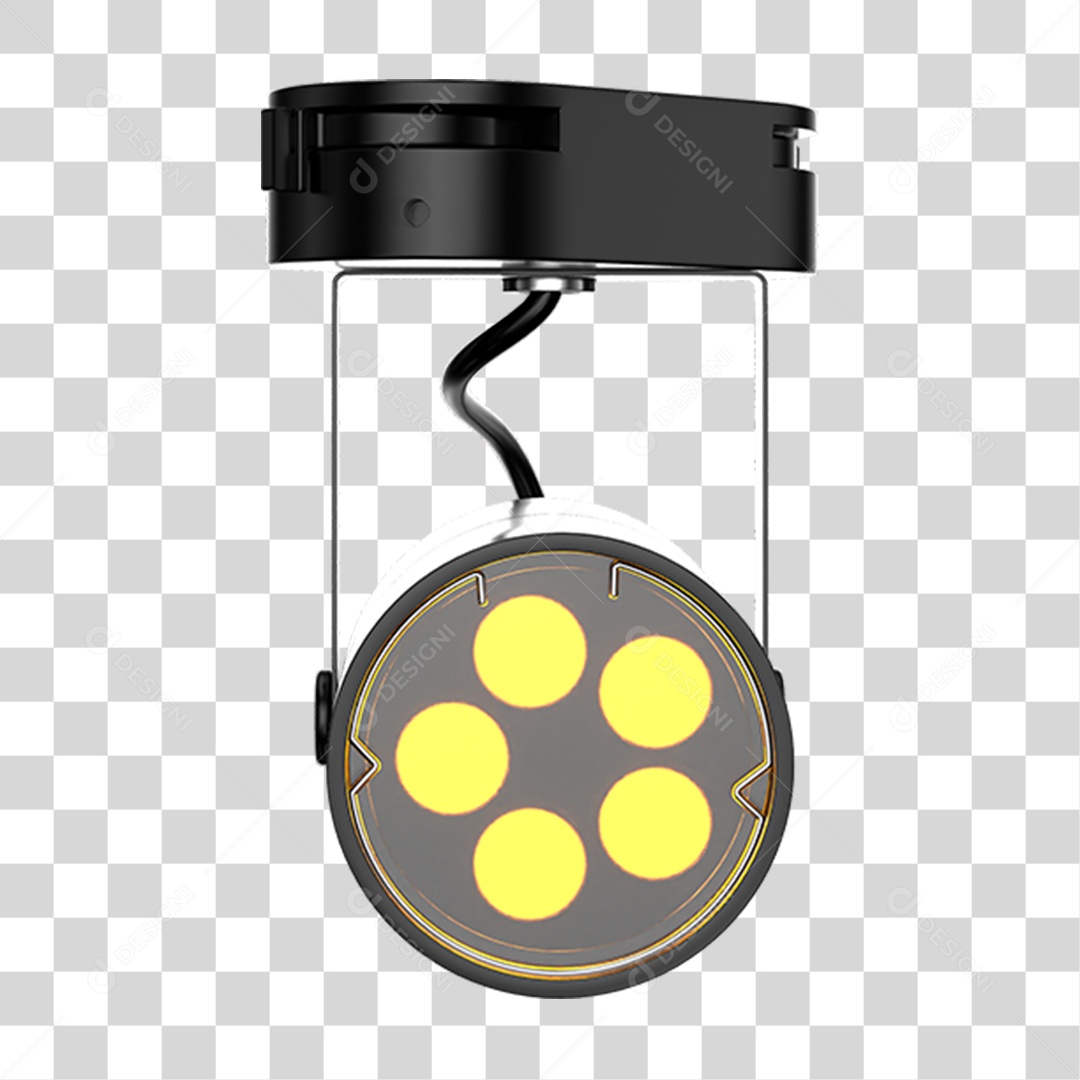 Elemento 3D Holofotes Luzes PNG Transparente