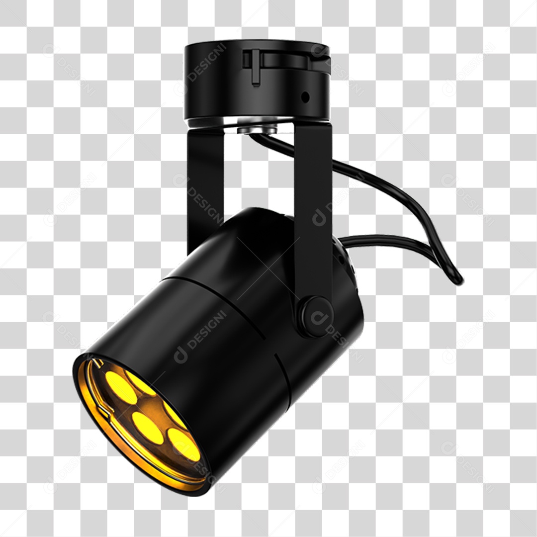 Elemento 3D Holofotes Luzes PNG Transparente