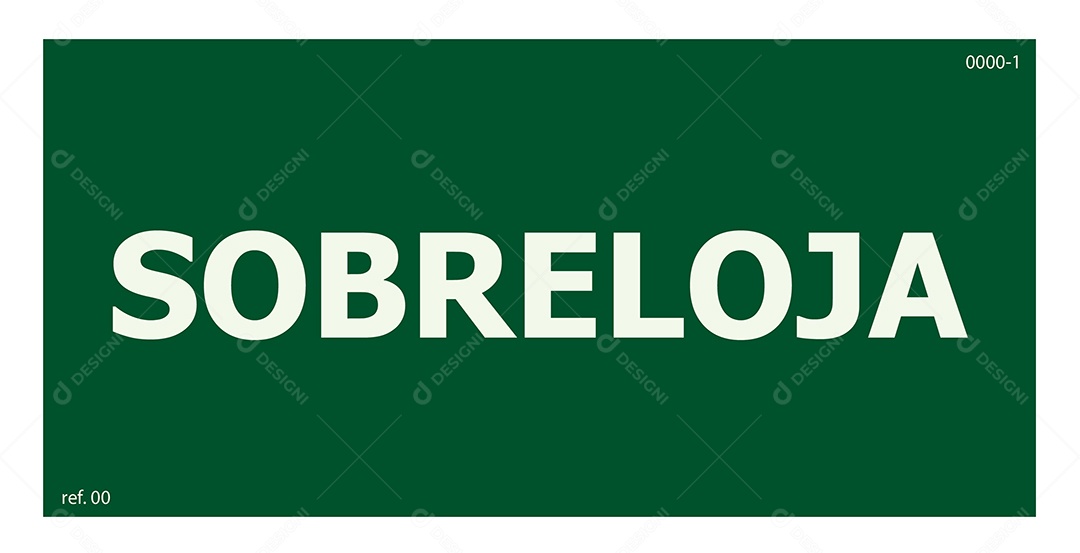 Placa de Pavimentação Sobreloja Vetor EPS + AI