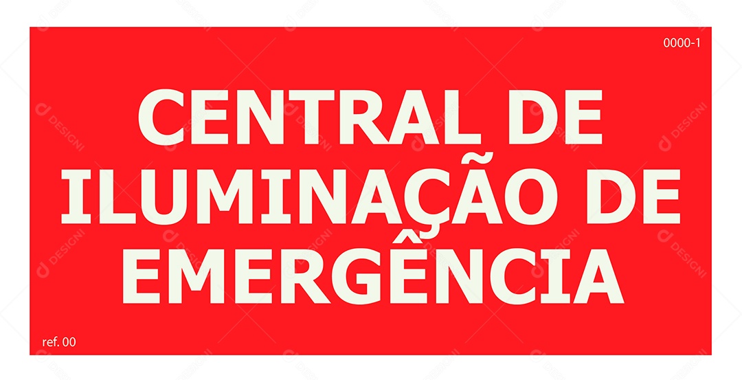 Placa de Central de Iluminação de Emergência Vetor EPS + AI