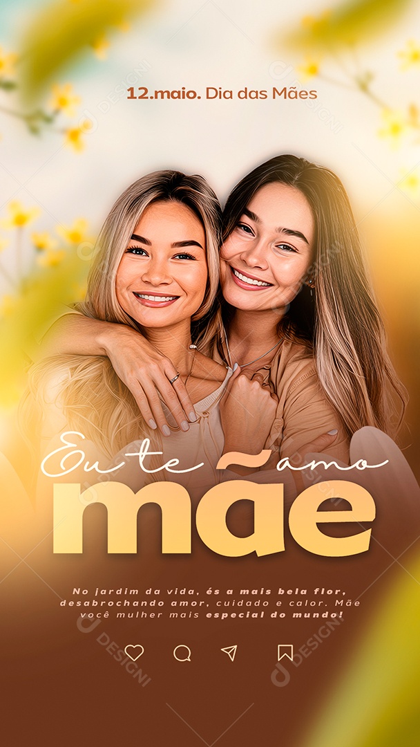 Feliz Dia Das Mães 12 de Maio Social Media PSD Editável