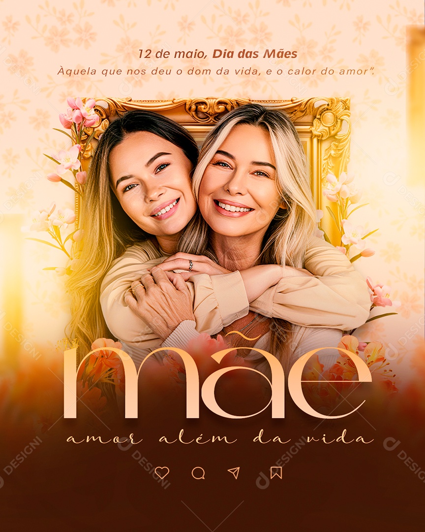 Feliz Dia Das Mães 12 de Maio Social Media PSD Editável