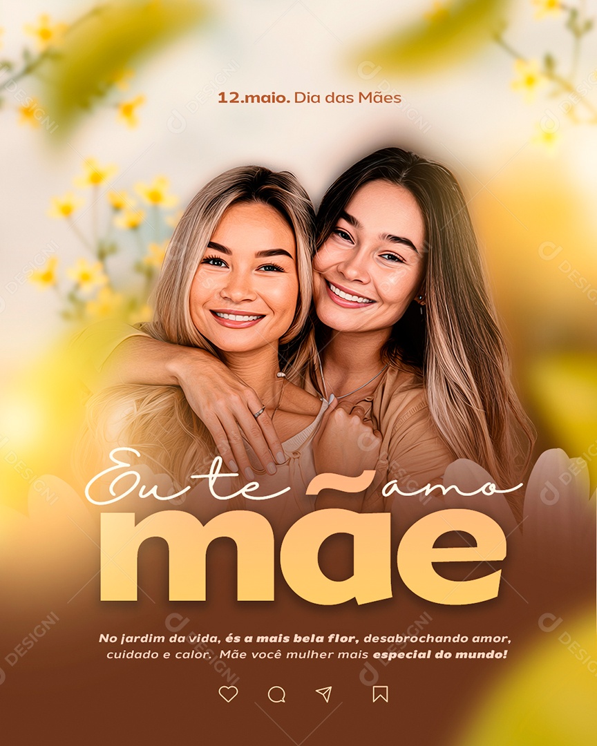 Feliz Dia Das Mães 12 de Maio Social Media PSD Editável