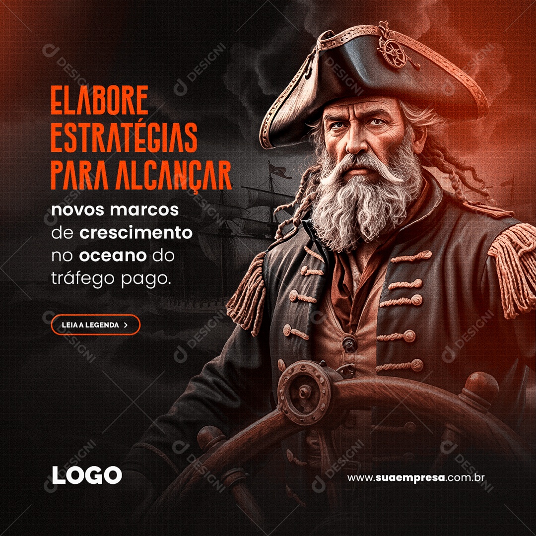 Elabore Estratrégias para Alcançar novos Marcos de Crescimento Social Media PSD Editável