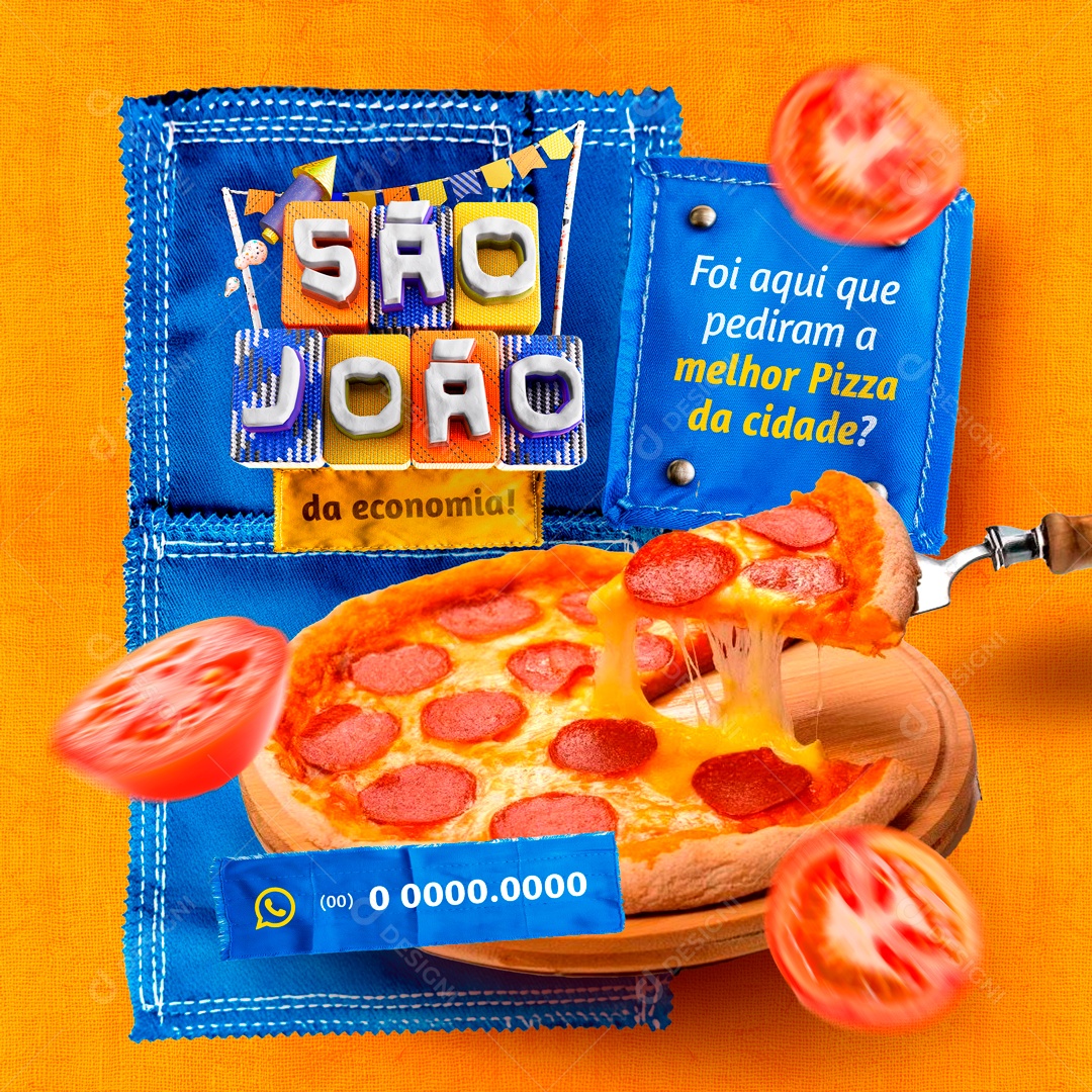 São João da Economia Vixe que é uma Ruma de Ofertas Social Media PSD Editável