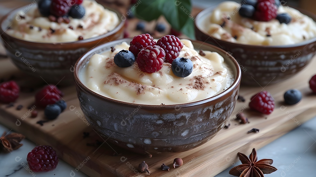 Tiramisù no copinho sobre fundo isolado