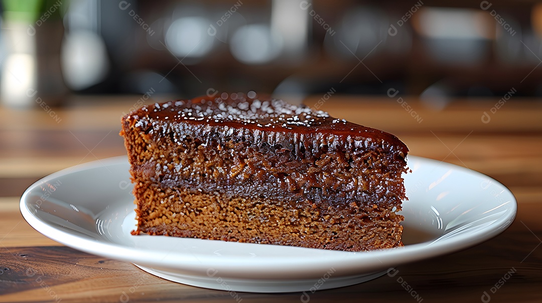 Lindo bolo de maçã sobre fundo isolado