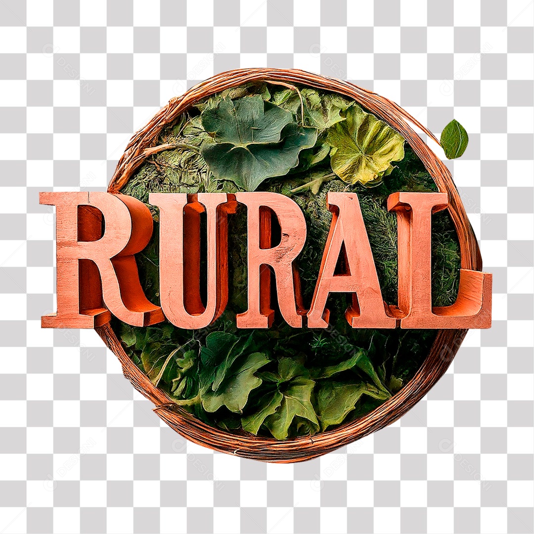 Rural Selo 3D para Composição PNG Transparente