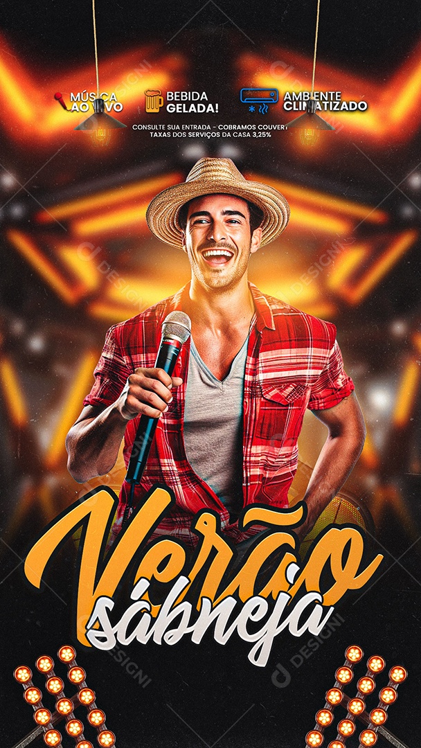 Story Flyer Verão Sábneja Social Media PSD Editável