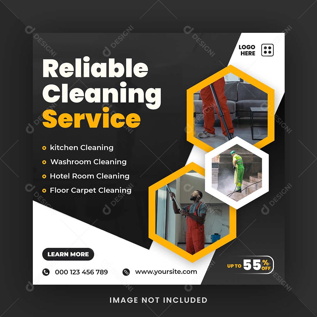 Serviços Gerais Social Media PSD Editável