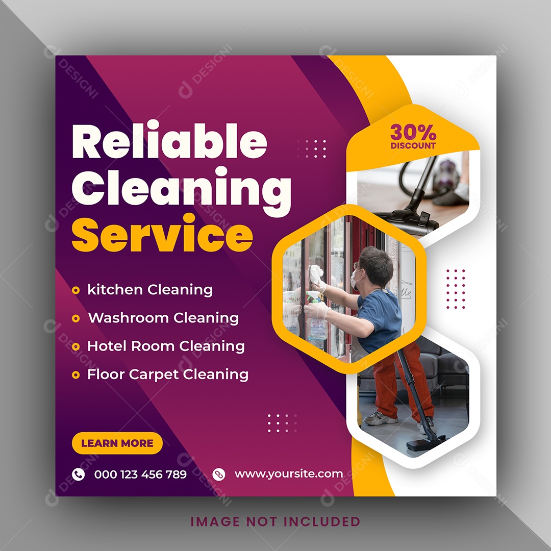 Serviços Gerais Social Media PSD Editável