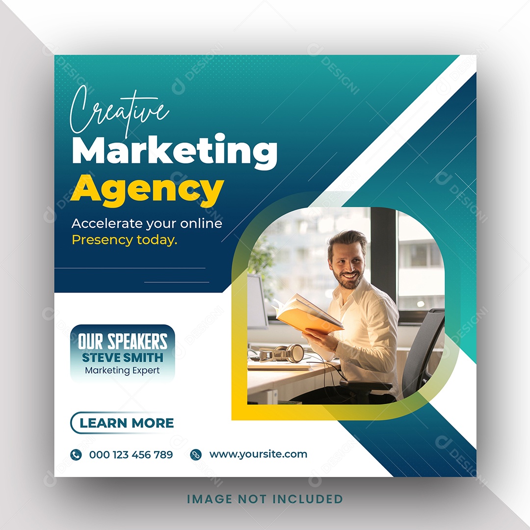 Agência Marketing Criativa Social Media PSD Editável