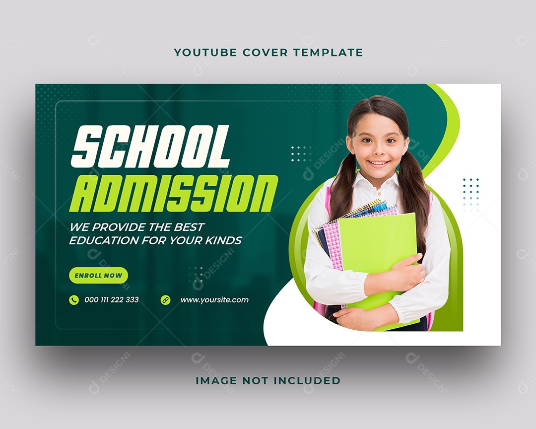 Escola de Admissão Social Media PSD Editável