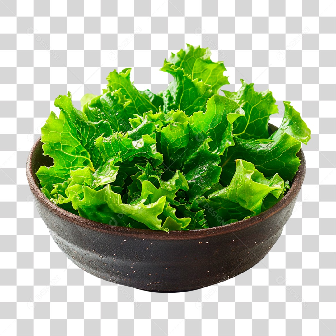 Tigela de Alface PNG Transparente